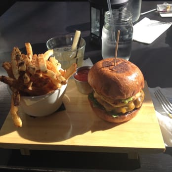 MangoSeed Restaurant - Mango seed burger served with fries. Delicious!!! - Caribbean Near Me - Brooklyn, New York MangoSeed Restaurant - Mango seed burger served with fries. Delicious!!! - Caribbean Near Me - Brooklyn, New York