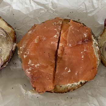Bagel Street Cafe - Bagel with minimal cream cheese and lox - Bagels Near Me - Dublin, California Bagel Street Cafe - Bagel with minimal cream cheese and lox - Bagels Near Me - Dublin, California
