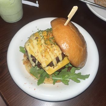 Lately Cafe - Double beef cheese burger - Coffee & Tea Near Me - Long Island City, New York