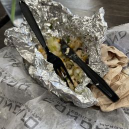 'Easy Pleasy' burrito aftermath. 'Easy Pleasy' burrito aftermath.