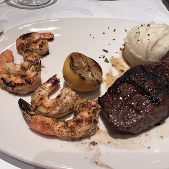 Bonefish Grill - Sirloin and Shrimp, paired with garlic whipped potatoes - Seafood Near Me - Kissimmee, Florida Bonefish Grill - Sirloin and Shrimp, paired with garlic whipped potatoes - Seafood Near Me - Kissimmee, Florida