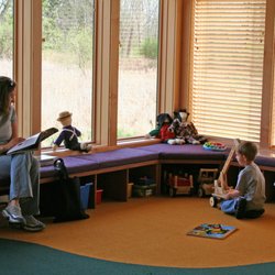 Medina County District Library - Highland Library - Highland's Storytime and Activity room is a beautiful setting for stories and play.