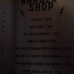 Bottle & Barlow - On the menu