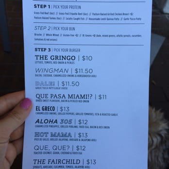 Burgerlove - Menu part 1 - Burgers Near Me - Miami, Florida