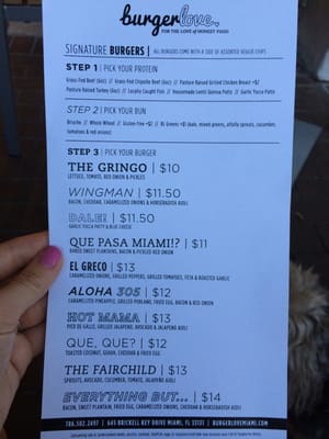 Menu photo 5 Burgerlove Miami, FL