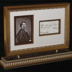 Proud Fox Gallery & Frame Shop - Mathew Brady photograph of Abraham Lincoln & Lincoln signature