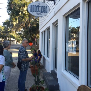 The Blue Hen Cafe - Customers waiting for Blue Hen to open - Southern Near Me - Saint Augustine, Florida