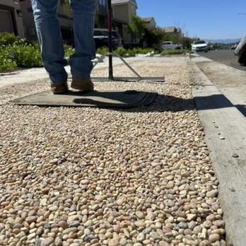 Camargo and Sons Landscaping - Decorative Rock with glue so rocks are not kicked off - Landscaping Near Me Camargo and Sons Landscaping - Decorative Rock with glue so rocks are not kicked off - Landscaping Near Me