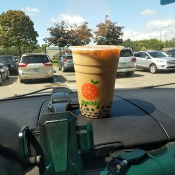 Quickly Boba Cafe - That was a whole lot of boba lol. Big boi cup. - Bubble Tea Near Me - Troy, Michigan