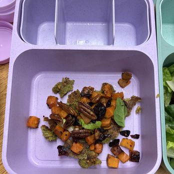 Angie’s Prime Grill - Half of the veggies and falafel go in the bottom of my salad containers - Fish & Chips Near Me - Glendale, Arizona Angie’s Prime Grill - Half of the veggies and falafel go in the bottom of my salad containers - Fish & Chips Near Me - Glendale, Arizona