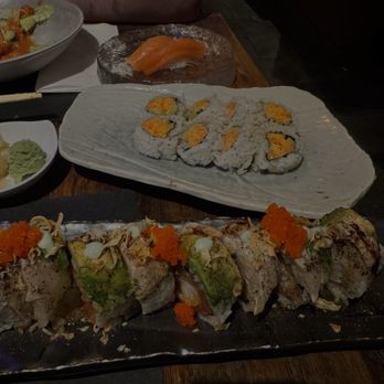 Sushibruce Ya - Salmon Nigiri Shrimp and Crab Roll Who's Your Daddy Roll (lol) - Japanese Near Me - Baltimore, Maryland Sushibruce Ya - Salmon Nigiri Shrimp and Crab Roll Who's Your Daddy Roll (lol) - Japanese Near Me - Baltimore, Maryland