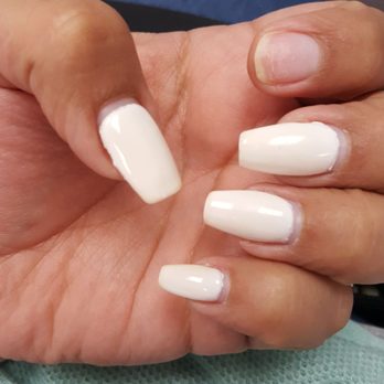 Lovely Nails Studio - My nails after 1 week, two of them are also  loose (thumb & middle finger) - Nail Salons Near Me - Lawndale, California