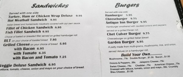Menu photo 3 Antique Inn Penn Yan, NY Menu photo 3 Antique Inn Penn Yan, NY