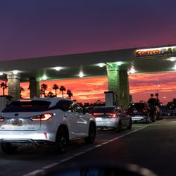 Sunset from Costco Gas