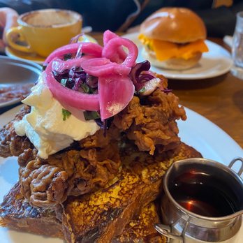 The Breakfast Club - Fried chicken French toast - Cocktail Bars Near Me - London, XGL The Breakfast Club - Fried chicken French toast - Cocktail Bars Near Me - London, XGL
