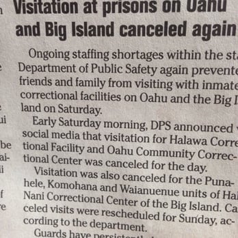 Honolulu Star Advertiser - This wasn't a public service story - this was another swipe at the Corrections Division. - Advertising Near Me - Honolulu, Hawaii Honolulu Star Advertiser - This wasn't a public service story - this was another swipe at the Corrections Division. - Advertising Near Me - Honolulu, Hawaii