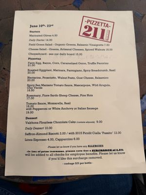 Menu photo 2 Pizzetta 211 San Francisco, CA Menu photo 2 Pizzetta 211 San Francisco, CA