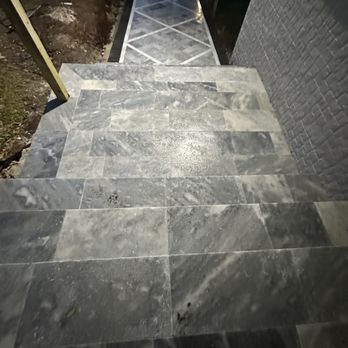 Minas Gerais Construction - traventino walk way and steps - Masonry/Concrete Near Me