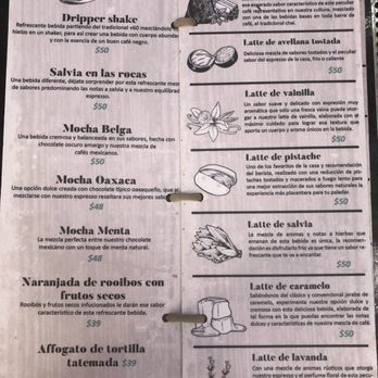 Roble de Raíz a la Mesa - Coffee menu - Spanish Near Me - Rosarito, BCN Roble de Raíz a la Mesa - Coffee menu - Spanish Near Me - Rosarito, BCN