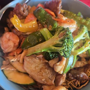 Shenese - Chicken, Pork, Veggies, Pan Fried noodles - Chinese Near Me - Boca Raton, Florida