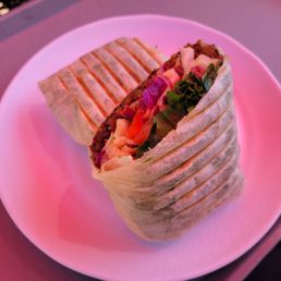 Veggie burger wrap Veggie burger wrap