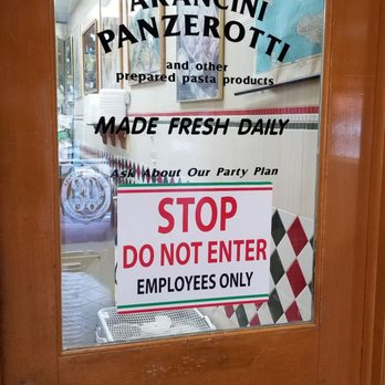 Pasta Fresh - Entrance to kitchen area. Employees Only - Italian Near Me - Chicago, Illinois