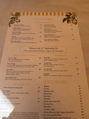 Menu photo 1 Chéri Rooftop Las Vegas, NV
