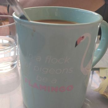 26 Beach Restaurant - All the coffee cups are unique.  Some bigger and cuter than others.  Ours was "eh".  I had coffee cup envy. - New American Near Me - Venice, California