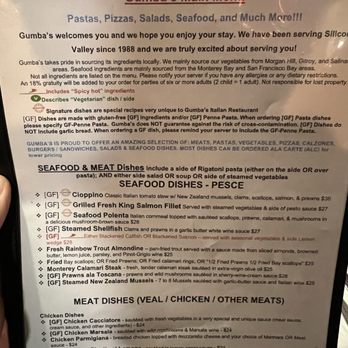 Gumba's Italian Restaurant - Menu - Pizza Near Me - Sunnyvale, California Gumba's Italian Restaurant - Menu - Pizza Near Me - Sunnyvale, California