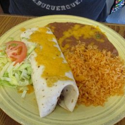 Basic Beef Burrito Platter (tenderfoot plate)... Basic Beef Burrito Platter (tenderfoot plate)...