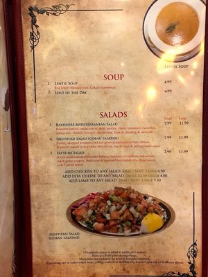 Menu photo 1 Bayshore Mediterranean Grill Tampa, FL Menu photo 1 Bayshore Mediterranean Grill Tampa, FL