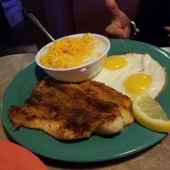 Cajun Kitchen Cafe - Blackened catfish, eggs and grits - Cajun/Creole Near Me - Lompoc, California