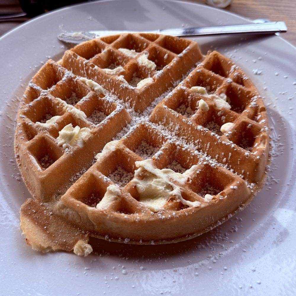 Good Day Cafe - Belgian Waffle Combo - Breakfast & Brunch Near Me - Arlington, Texas Good Day Cafe - Belgian Waffle Combo - Breakfast & Brunch Near Me - Arlington, Texas