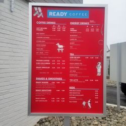 Ready Coffee - Menu.