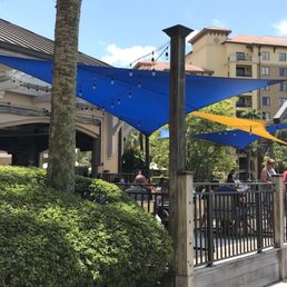 blue and yellow umbrellas blue and yellow umbrellas