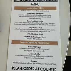 Current menu 2026- saw no sundaes, malts or scooped ice cream!