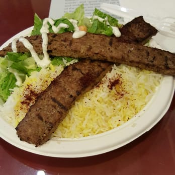 Farvahar Persian Cafe - #6 Kabob Plate - Middle Eastern Near Me - Seattle, Washington