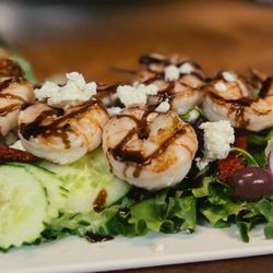 The Nutty Pear - Grilled Greek Shrimp Salad