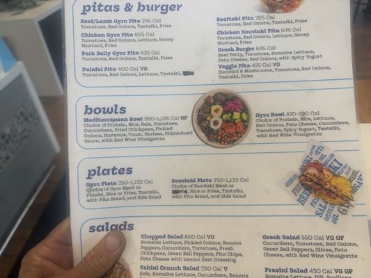 Menu photo 1 Nick the Greek Castro Valley, CA