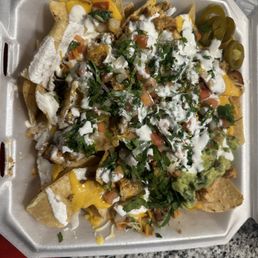 Loaded chicken Nachos Loaded chicken Nachos