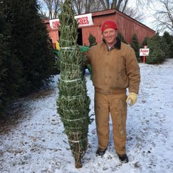 Conifera Tree Farm - Owner with my tree!
