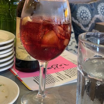 La Bodega - Red Sangria with champagne. - Tapas Bars Near Me - Kansas City, Missouri