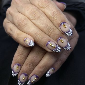 Milano Nail Spa Memorial - Nail art - purple - Nail Salons Near Me - Houston, Texas