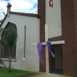 First United Methodist Church - 1st United Methodist Church Worship Entrance near corner of Broad St and Palm Ave.