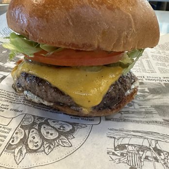 White Rock Brewing - House burger - Brewpubs Near Me - Dallas, Texas White Rock Brewing - House burger - Brewpubs Near Me - Dallas, Texas