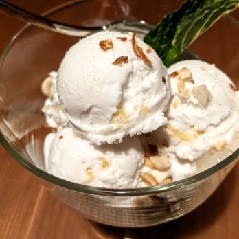Pusadee's Garden - Housemade coconut ice cream with sticky rice pudding. - Thai Near Me - Pittsburgh, Pennsylvania Pusadee's Garden - Housemade coconut ice cream with sticky rice pudding. - Thai Near Me - Pittsburgh, Pennsylvania