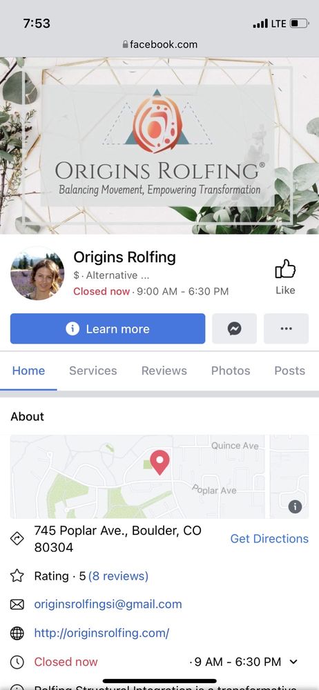 Origins Rolfing Logo