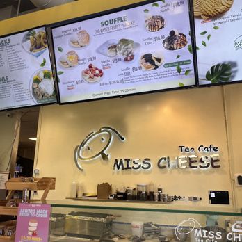 Miss Cheese Tea Cafe - Cute menu - Bubble Tea Near Me - Pasadena, California