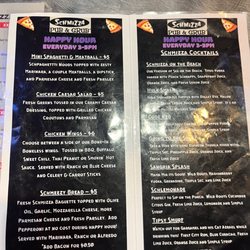 Pizza Schmizza Pub & Grub - Happy Hour Menu
