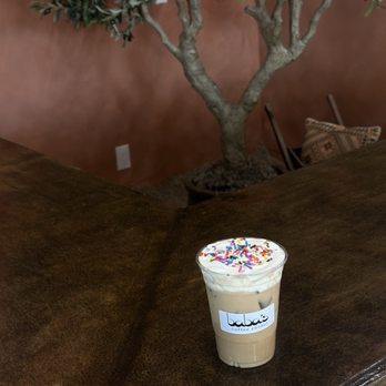 Baba's Coffee Corner - limited item - birthday cake latte - Coffee & Tea Near Me - Orange, California Baba's Coffee Corner - limited item - birthday cake latte - Coffee & Tea Near Me - Orange, California